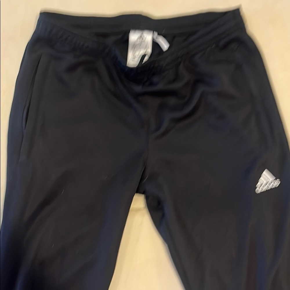 Adidas Black Jogger Sweatpants with Elastic Waistband